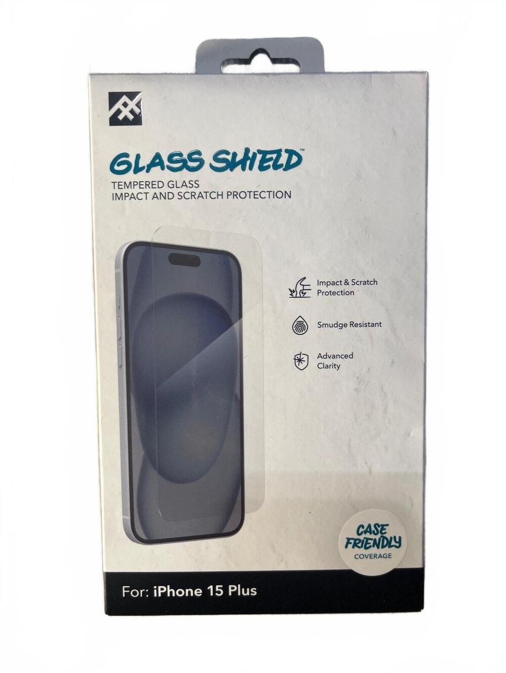 ZAGG Tempered Glass Screen Protector for iPhone 15 Plus IFROGZ Glass Shield New